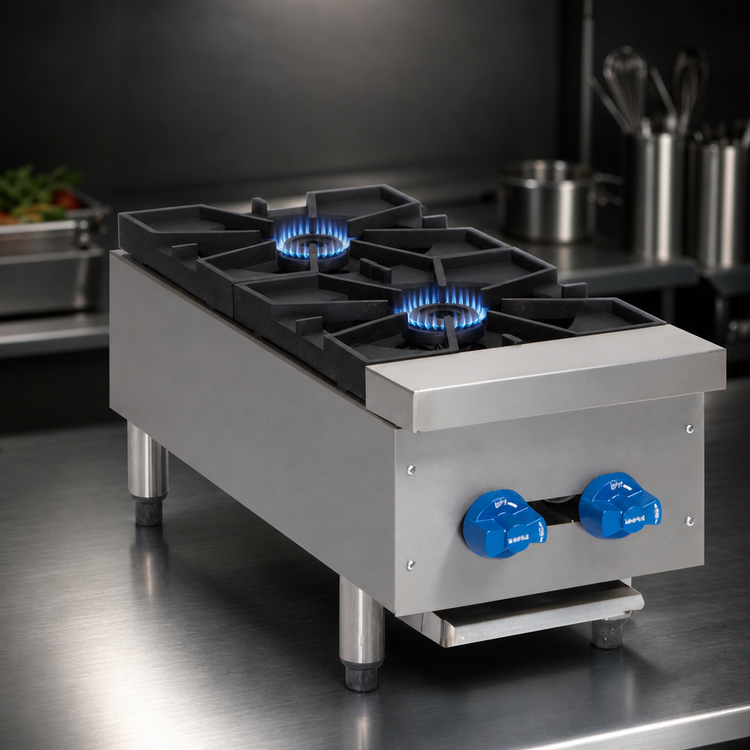 Product image #3 for Comstock-Castle Castle Series 36-Inch Countertop Gas Hotplate with 6 Star Burners