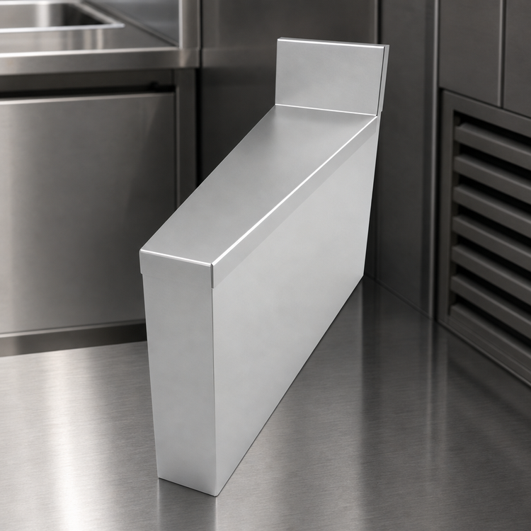 Product image #4 for BK Resources 10° Rear Angle Underbar Corner Filler, 18-Gauge Stainless Steel