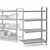 Thumbnail image #3 for Cambro Camshelving Elements XTRA 4-Tier Stationary Add-On Polymer Shelving Unit, 24 x 72 x 72 Inch, Vented, Speckled Gray