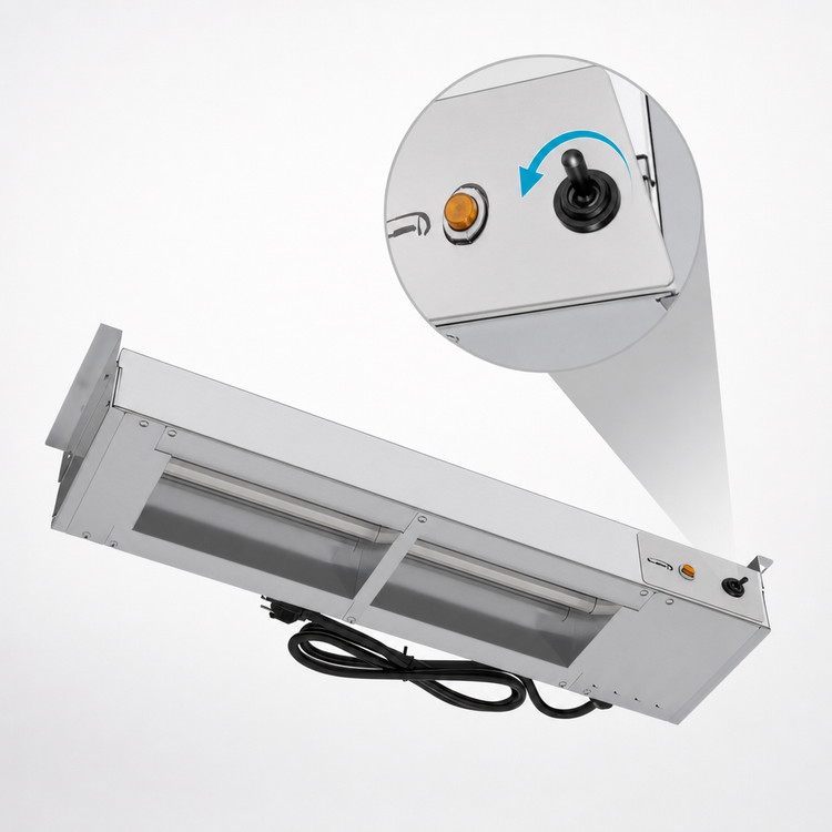 Product image #3 for KoolMore 24-Inch Commercial Food Strip Warmer with Toggle Control