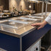 Thumbnail image #2 for Atlas Metal INFHC-2 Mobile Hot/Cold Buffet Station with 2 Pan Capacity