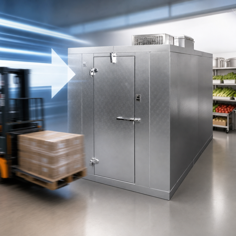 Product image #3 for Master-Bilt QS Series Quick Ship Indoor Floorless Walk-In Cooler with R290 Capsule Pak ECO Refrigeration, 10' x 12' x 7'4" H