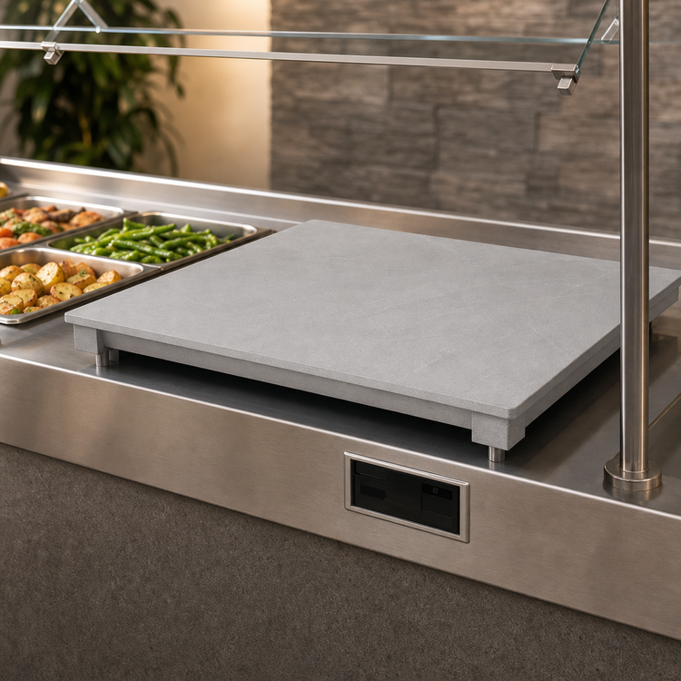 Product image #3 for Hatco 24-Inch Built-In Simulated Stone Hot/Cold Shelf with Flush Top and Electronic Controls