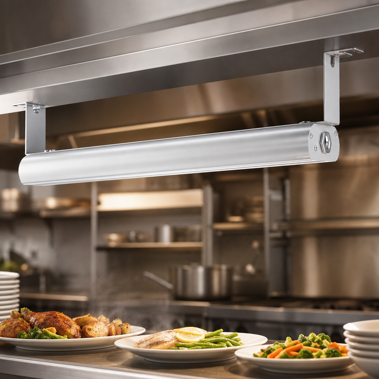 Product image #3 for Vollrath 60-Inch Low Profile Strip Heat Lamp, Unlighted, Natural Aluminum, 208V