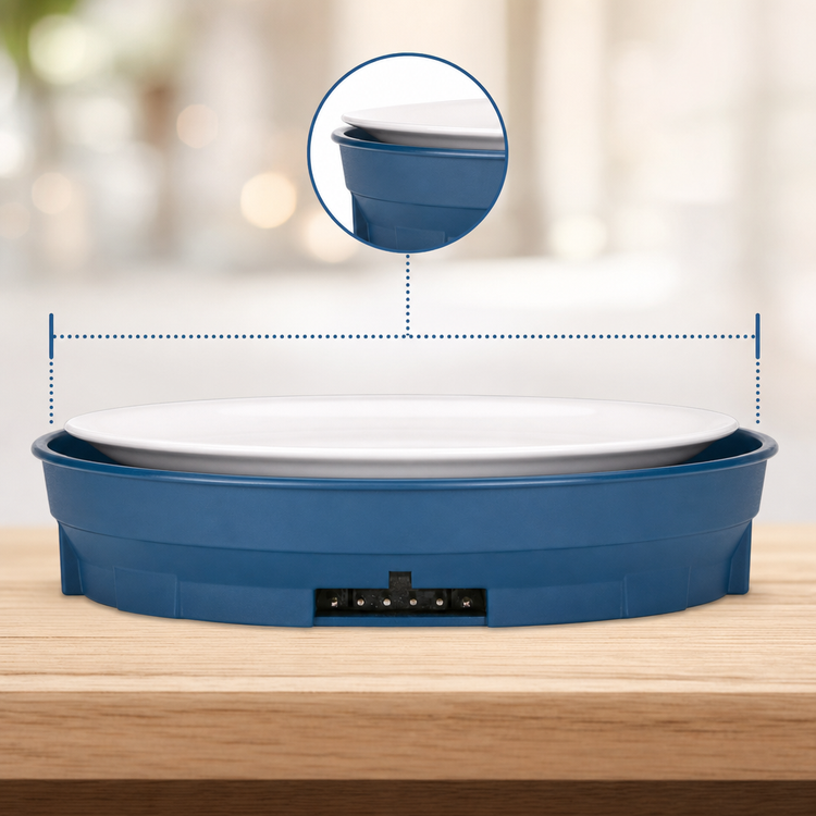 Product image #4 for Cambro Camduction® Plate Base for 9-Inch Plates, Navy Blue