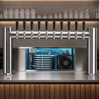 Thumbnail image #3 for Micro Matic USA Metropolis METRO-H-10PSSKR 10-Faucet Countertop Glycol-Cooled Draft Beer Tower, 2-Column, Polished Stainless Steel