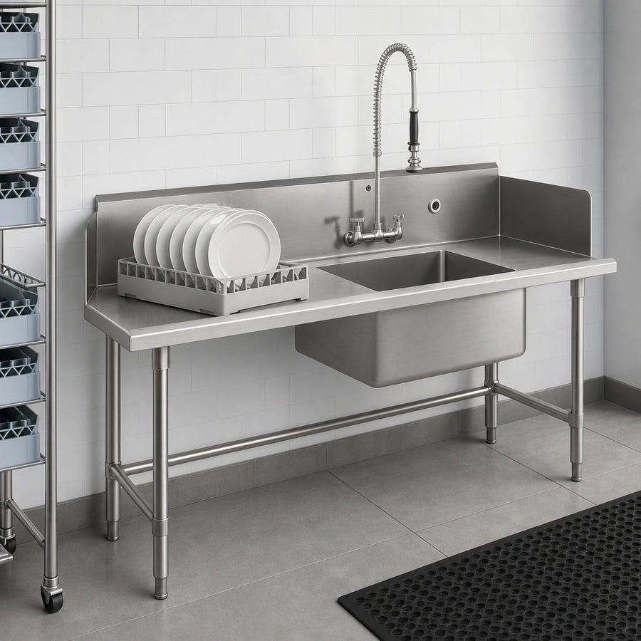 Straight Dishtable Layout