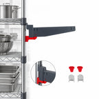 Thumbnail image #3 for Metro SmartLever SMA14A-ADD 14-Inch Single Add-On Steel Shelf Arm with ArmKeeper, Hooks and Locking Wedges
