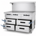 Thumbnail image #3 for Garland Arctic Fire 68-Inch Two-Section Remote Refrigeration Freezer Base with 4 Self-Closing Drawers