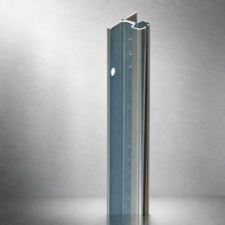 Product image #3 for Eagle Group 84 Inch NSF Stainless Steel Wall-Mounted Standard Upright for Cantilever Shelving