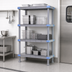 Thumbnail image #3 for Quantum Millenia 5-Shelf Solid Polymer Shelving Starter Unit with Dunnage Stand, 54 in W x 24 in D x 74 in H