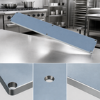 Thumbnail image #3 for Sapphire Manufacturing UDS-1884S 79-Inch 18 Gauge Stainless Steel Undershelf, 13-1/8-Inch Deep, 6 Leg Holes