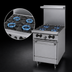 Thumbnail image #3 for Garland Signature SunFire 24-Inch Gas Restaurant Range with 4 Open Burners and Space-Saver Oven