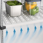 Thumbnail image #3 for Metro Super Erecta 2424LS 24 x 24 Inch Louvered Embossed Stainless Steel Shelf with Raised Ship's Edge