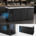 Thumbnail image #3 for True Premier Bar 92-Inch Four-Section Refrigerated Back Bar Cooler with Stainless Steel Top and Solid Locking Doors