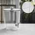 Thumbnail image #3 for American Metalcraft 12 Qt Tritan Single Juice Dispenser Body with Stainless Steel Faucet, Cover, Ice Tube and Inset