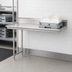 Thumbnail image #3 for Eagle Group Straight Clean Dishtable with 8-Inch Backsplash, 24 x 30 Inches, Right-to-Left, 16-Gauge 304 Stainless Steel Top