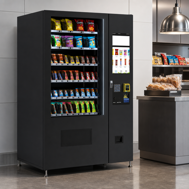 Product image #3 for KoolMore 60-Slot Non-Refrigerated Snack Vending Machine with Touchscreen, Credit Card Reader, and Bill Acceptor