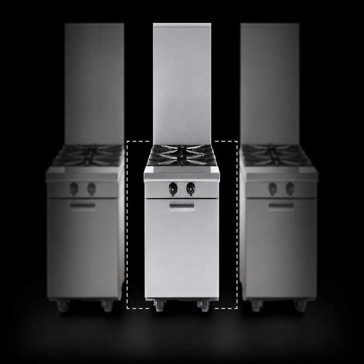Product image #3 for Garland Master Series 17-Inch Modular Gas Open Burner Range Attachment with 2 Open Burners