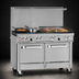Thumbnail image #3 for Southbend Ultimate 48-Inch Gas Restaurant Range with 2 Non-Clog Burners, 36-Inch Griddle, and 2 Space Saver Ovens