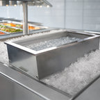 Thumbnail image #3 for Delfield N8069 Drop-In Ice-Cooled Cold Pan, 5-Pan, Stainless Steel Interior, 69 x 26 Inches