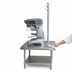 Thumbnail image #3 for Advance Tabco 36 Inch x 30 Inch 304 Stainless Steel Equipment Stand with Utensil Rack and Adjustable Undershelf
