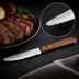Thumbnail image #3 for Admiral Craft 4-5/8-Inch Serrated Steak Knife with Wood Handle and Brass Rivets, Pack of 2 Dozen