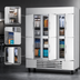 Thumbnail image #3 for Beverage-Air Horizon Series Three-Section Half-Solid Door Reach-In Freezer, 75-Inch Wide, Bottom Mount
