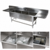 Thumbnail image #3 for John Boos Pro-Bowl 3-Compartment Sink with Left and Right Drainboards, 20