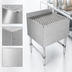 Thumbnail image #3 for John Boos Slim-Line Freestanding Underbar Drainboard, 24 x 18 x 32-1/2 Inch, Stainless Steel
