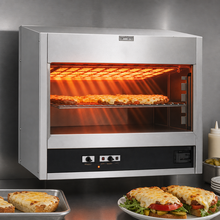 Product image #3 for Lang 24-Inch Electric Infrared Quartz Cheesemelter, Wall-Mounted/Countertop Convertible, 4-Position Rack
