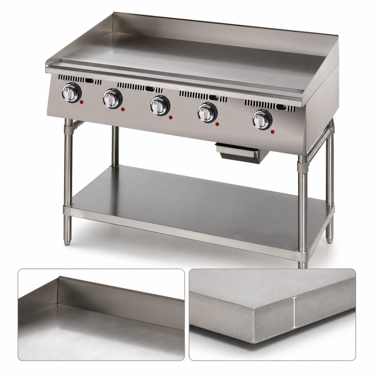 Product image #3 for Star Ultra-Max 72-Inch Heavy Duty Electric Countertop Griddle with 24-Inch Deep Polished Steel Plate