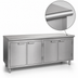 Thumbnail image #3 for Eagle Spec-Master Series 96-Inch Wide Stainless Steel Plate Cabinet with 4 Hinged Doors
