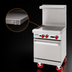 Thumbnail image #3 for American Range 24-Inch Gas Restaurant Range with 1-Inch Griddle Plate and Space Saver Oven
