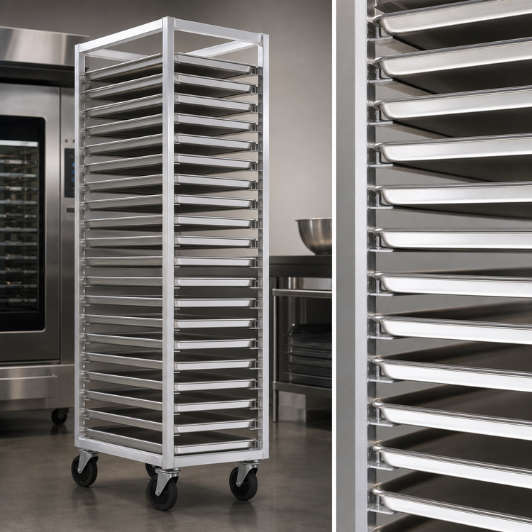 Product image #3 for Panco Mobile Full-Height Front-Load Oven Rack for 30 18 x 26-Inch Sheet Pans