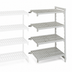 Thumbnail image #3 for Cambro Camshelving Premium 4-Shelf Vented Stationary Add-On Polymer Shelving Unit, 21 x 48 x 84 Inches