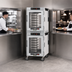 Thumbnail image #3 for Metro HotBlox Wide 16-Pan Dual-Cavity Mobile Pass-Thru Insulated Holding Cabinet with Digital Touchscreen and Clear Doors