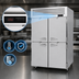 Thumbnail image #3 for Turbo Air PRO Series Two-Section Reach-In Heated Holding Cabinet with 4 Half Solid Doors, 47.7 Cu. Ft.