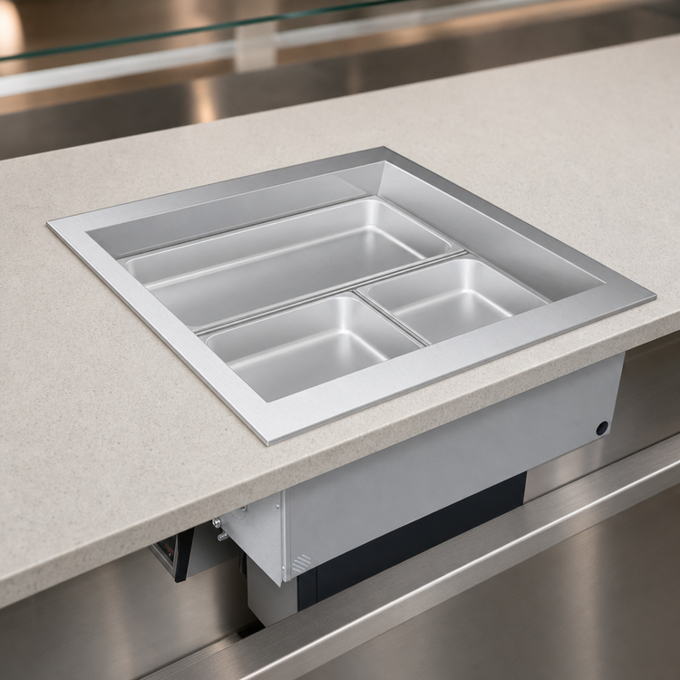 Product image #3 for Hatco Drop-In Hot/Cold Well, 6 Full-Size Pan Capacity