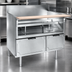 Thumbnail image #3 for La Rosa 114-Inch x 26 1/2-Inch Dry Drawer Base Equipment Stand with 5 Drawers and Richlite Cutting Board