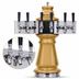 Thumbnail image #3 for Glastender VNA-6-PBR Vienna Series 6-Faucet Glycol Cooled Draft Dispensing Tower with Polished Brass Finish