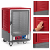 Thumbnail image #3 for Metro C5 3 Series Half-Height Mobile Heated Holding & Proofing Cabinet with Insulation Armour, Combination Module, Clear Polycarbonate Door, Universal Wire Slides, Red