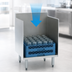 Thumbnail image #3 for Eagle Group 1800 Series 12-Inch Open Top Underbar Glass Rack Storage Unit