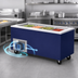 Thumbnail image #3 for Randell FGO-RCP-4 Mobile Refrigerated Cold Food Table, 60-Inch, 4-Pan Capacity