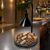 Thumbnail image #3 for Hatco Glo-Ray Freestanding Round Heated Simulated Stone Warming Shelf with Decorative Lamp, 18-Inch Diameter