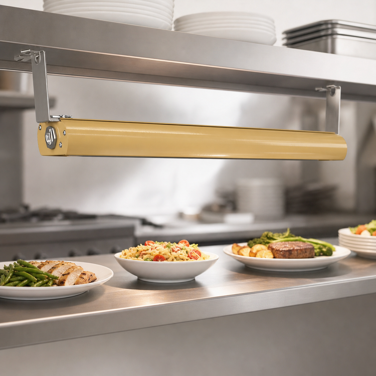 Product image #3 for Vollrath 54-Inch Low Profile Unlighted Strip Heat Lamp with Brass Powder Coat Finish