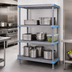 Thumbnail image #3 for Millenia 4-Shelf Polymer Stationary Starter Shelving Unit, 48