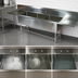 Thumbnail image #3 for John Boos Pro-Bowl 3-Compartment Sink with Dual 18-Inch Drainboards, 20 x 20 x 12-Inch Bowls, 16-Gauge Stainless Steel