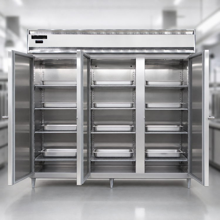 Product image #3 for Continental Refrigerator Designer Line DL3WE-SA Extra Wide Three-Section Heated Holding Cabinet