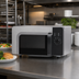 Thumbnail image #3 for Amana Commercial RMS10DSA 0.8 Cu. Ft. 1000 Watt Dial-Control Countertop Microwave Oven